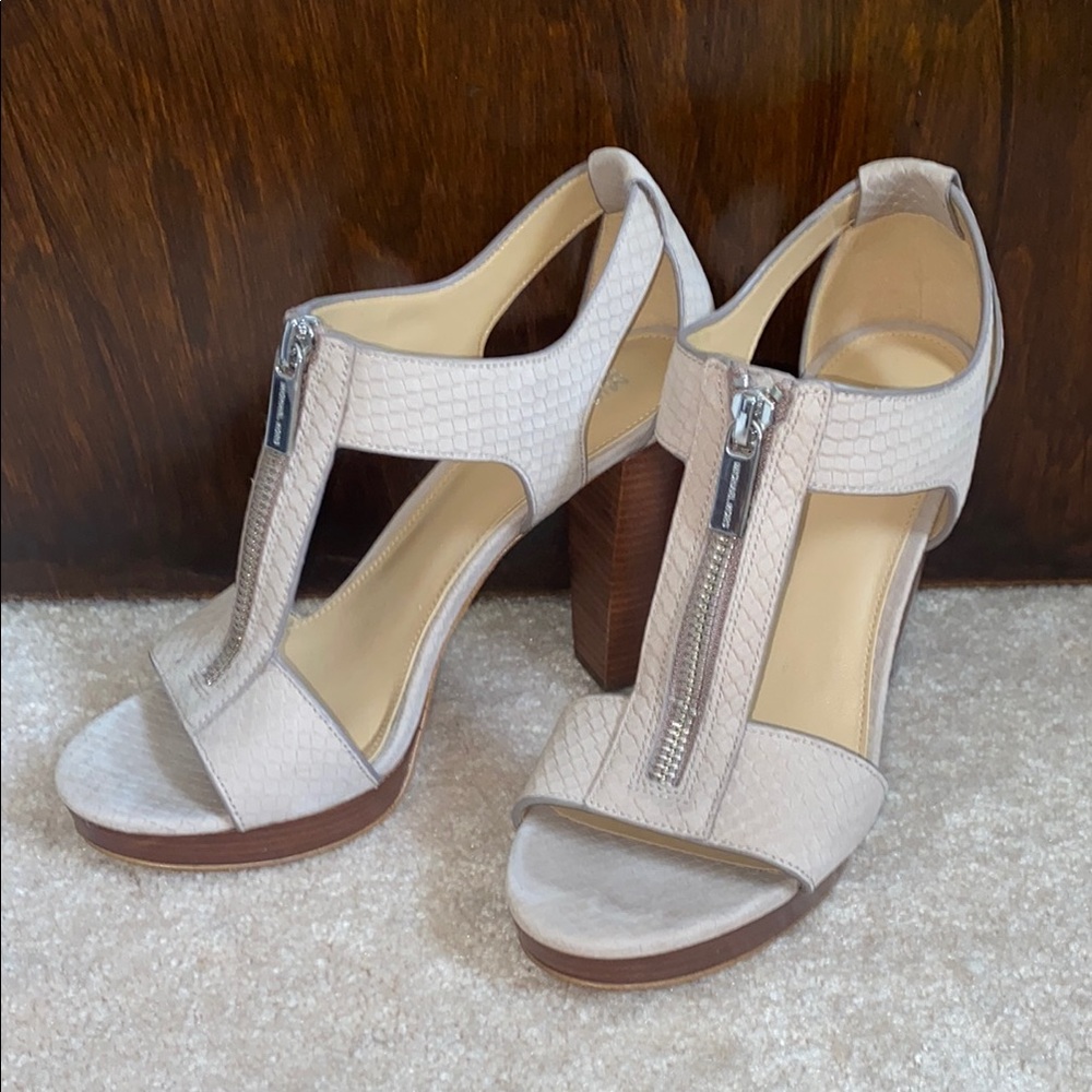Michael Kors Cream High Heel Sandals - US size 6.5